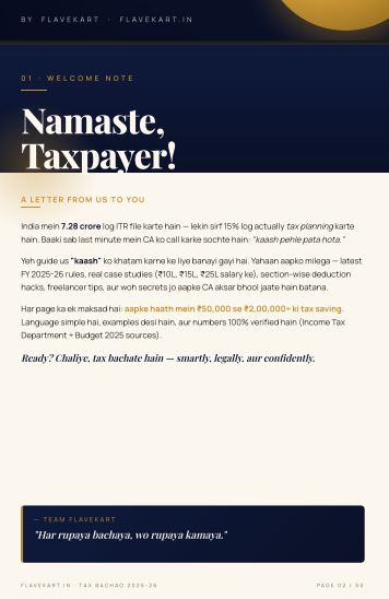Tax Bachao 2026 | Complete ITR Filing & Tax-Saving Guide - Image 2