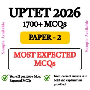 UPTET 2026, PAPER 2 (1700+ MCQs)